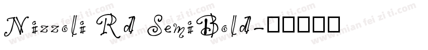 Nizzoli Rd SemiBold字体转换